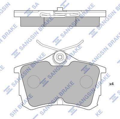 Hi-Q SP1635 - Kit de plaquettes de frein, frein à disque cwaw.fr