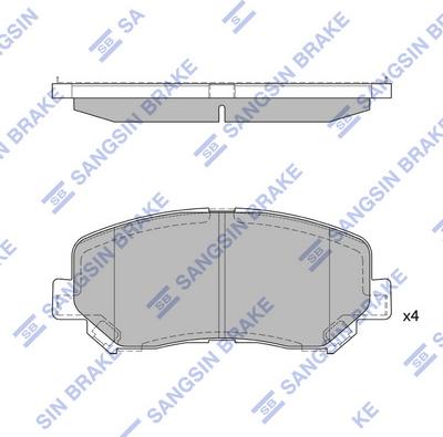 Hi-Q SP1671 - Kit de plaquettes de frein, frein à disque cwaw.fr