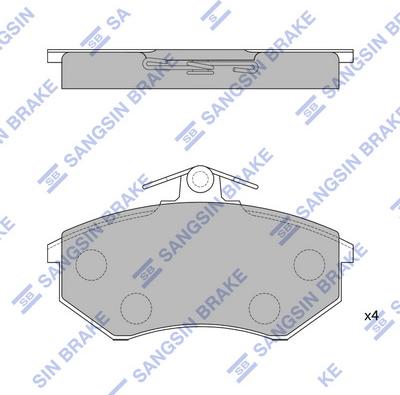 Hi-Q SP1043 - Kit de plaquettes de frein, frein à disque cwaw.fr