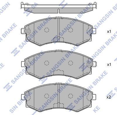 Hi-Q SP1054F - Kit de plaquettes de frein, frein à disque cwaw.fr