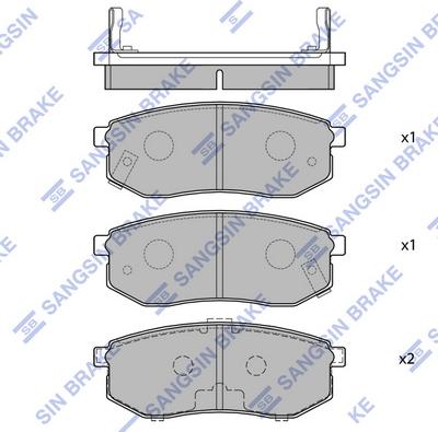 Hi-Q SP1054-R - Kit de plaquettes de frein, frein à disque cwaw.fr