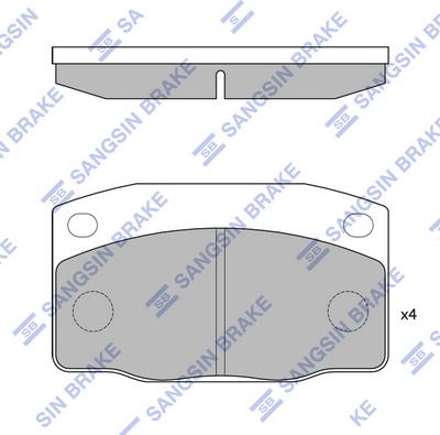 Hi-Q SP1055 - Kit de plaquettes de frein, frein à disque cwaw.fr