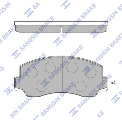 Hi-Q SP1057 - Kit de plaquettes de frein, frein à disque cwaw.fr