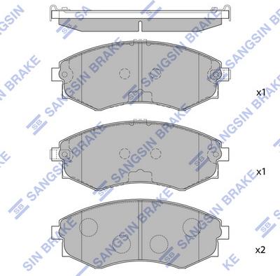 Hi-Q SP1065 - Kit de plaquettes de frein, frein à disque cwaw.fr