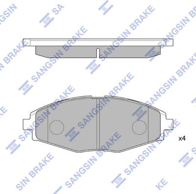 Hi-Q SP1086 - Kit de plaquettes de frein, frein à disque cwaw.fr