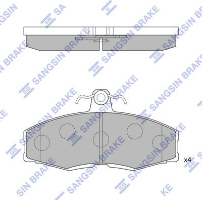 Hi-Q SP1028 - Kit de plaquettes de frein, frein à disque cwaw.fr