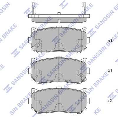 Hi-Q SP1079-R - Kit de plaquettes de frein, frein à disque cwaw.fr