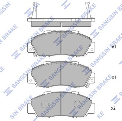 Hi-Q SP1076-F - Kit de plaquettes de frein, frein à disque cwaw.fr