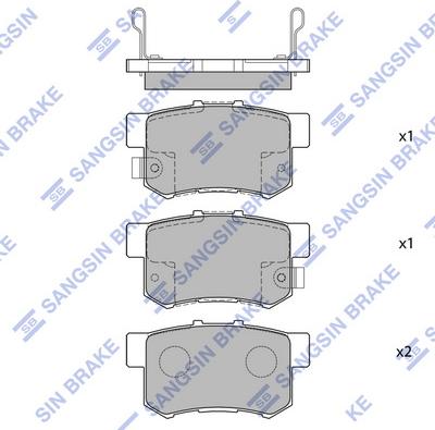 Hi-Q SP1076-R - Kit de plaquettes de frein, frein à disque cwaw.fr