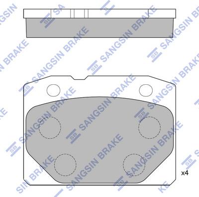 Hi-Q SP1199 - Kit de plaquettes de frein, frein à disque cwaw.fr