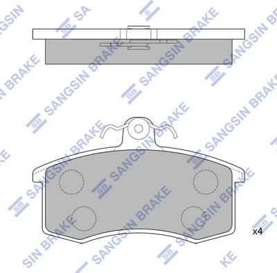 Hi-Q SP1165 - Kit de plaquettes de frein, frein à disque cwaw.fr