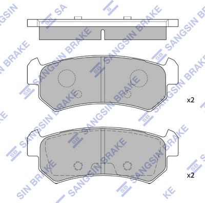 Hi-Q SP1160 - Kit de plaquettes de frein, frein à disque cwaw.fr