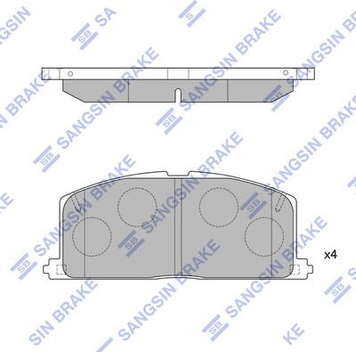 Hi-Q SP1105 - Kit de plaquettes de frein, frein à disque cwaw.fr