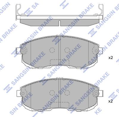 Hi-Q SP1107-FA - Kit de plaquettes de frein, frein à disque cwaw.fr