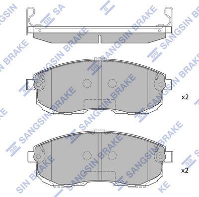 Hi-Q SP1107-FB - Kit de plaquettes de frein, frein à disque cwaw.fr