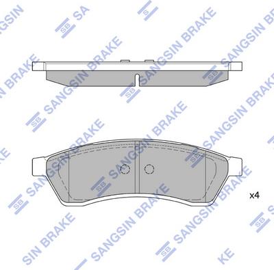 Hi-Q SP1119-R - Kit de plaquettes de frein, frein à disque cwaw.fr