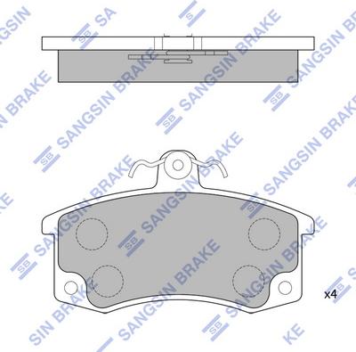 Hi-Q SP1181 - Kit de plaquettes de frein, frein à disque cwaw.fr