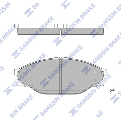 Hi-Q SP1139 - Kit de plaquettes de frein, frein à disque cwaw.fr