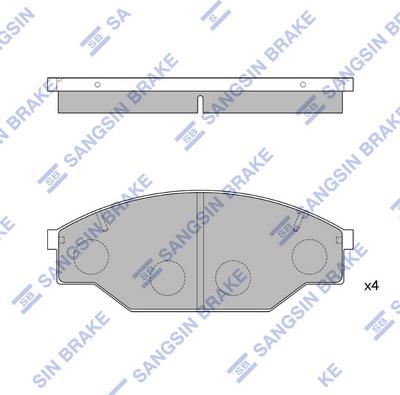 Hi-Q SP1121 - Kit de plaquettes de frein, frein à disque cwaw.fr