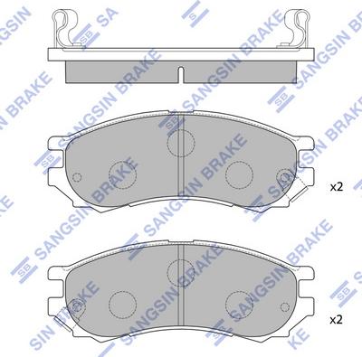 Hi-Q SP1128 - Kit de plaquettes de frein, frein à disque cwaw.fr