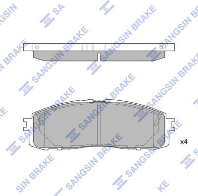 Akebono AN-227K - Kit de plaquettes de frein, frein à disque cwaw.fr