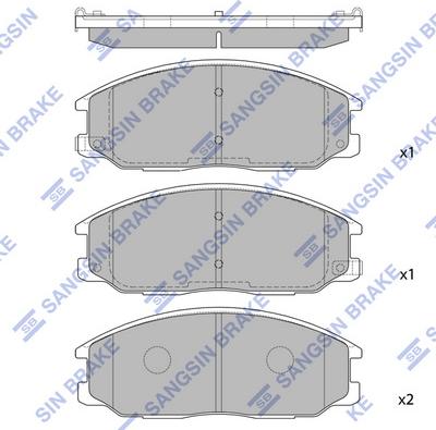 Hi-Q SP1171 - Kit de plaquettes de frein, frein à disque cwaw.fr