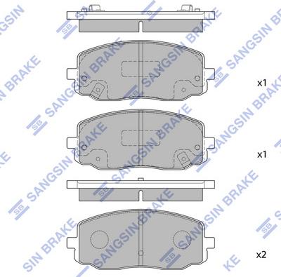 Hi-Q SP1172 - Kit de plaquettes de frein, frein à disque cwaw.fr