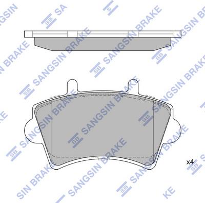 Hi-Q SP1894 - Kit de plaquettes de frein, frein à disque cwaw.fr