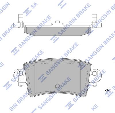 Hi-Q SP1895 - Kit de plaquettes de frein, frein à disque cwaw.fr