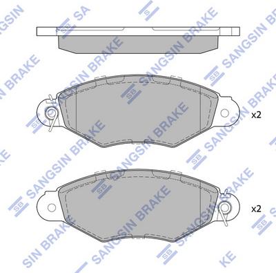 Hi-Q SP1891A - Kit de plaquettes de frein, frein à disque cwaw.fr