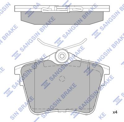 Hi-Q SP1897 - Kit de plaquettes de frein, frein à disque cwaw.fr