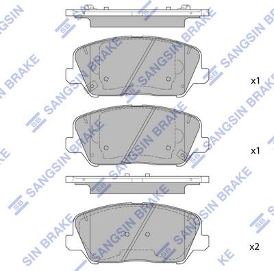 Hi-Q SP1841 - Kit de plaquettes de frein, frein à disque cwaw.fr