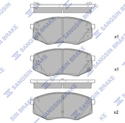 Hi-Q SP1847 - Kit de plaquettes de frein, frein à disque cwaw.fr