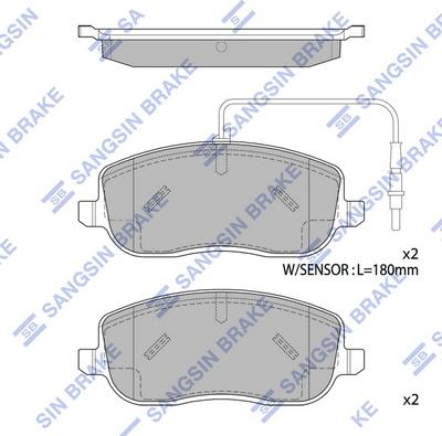 Hi-Q SP1852 - Kit de plaquettes de frein, frein à disque cwaw.fr