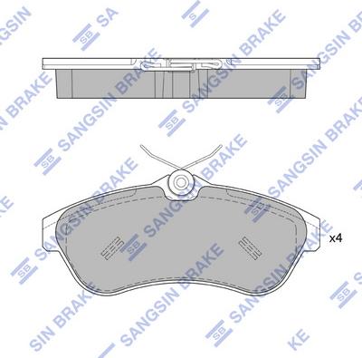 Hi-Q SP1866 - Kit de plaquettes de frein, frein à disque cwaw.fr