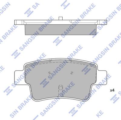 Hi-Q SP1809 - Kit de plaquettes de frein, frein à disque cwaw.fr