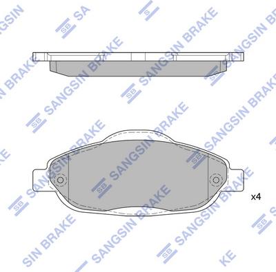 Hi-Q SP1804 - Kit de plaquettes de frein, frein à disque cwaw.fr