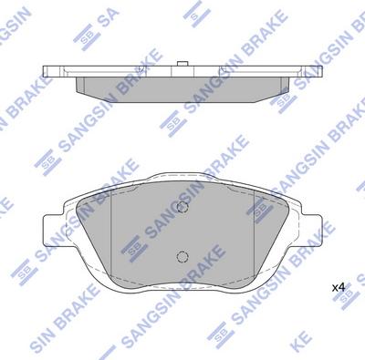 Hi-Q SP1880 - Kit de plaquettes de frein, frein à disque cwaw.fr