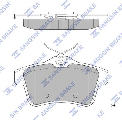 Hi-Q SP1881 - Kit de plaquettes de frein, frein à disque cwaw.fr