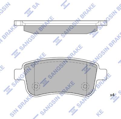 Hi-Q SP1839 - Kit de plaquettes de frein, frein à disque cwaw.fr