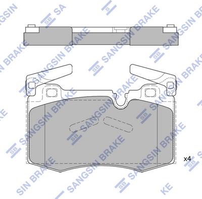 Hi-Q SP1838 - Kit de plaquettes de frein, frein à disque cwaw.fr