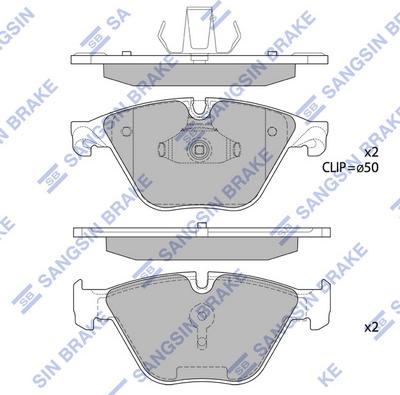 Hi-Q SP1821 - Kit de plaquettes de frein, frein à disque cwaw.fr