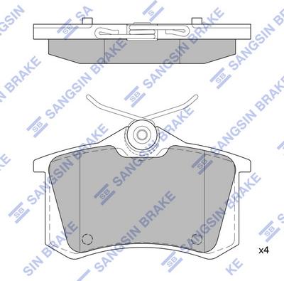 Hi-Q SP1391 - Kit de plaquettes de frein, frein à disque cwaw.fr