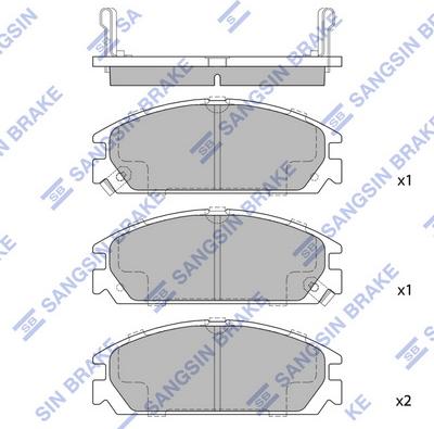 Hi-Q SP1346 - Kit de plaquettes de frein, frein à disque cwaw.fr