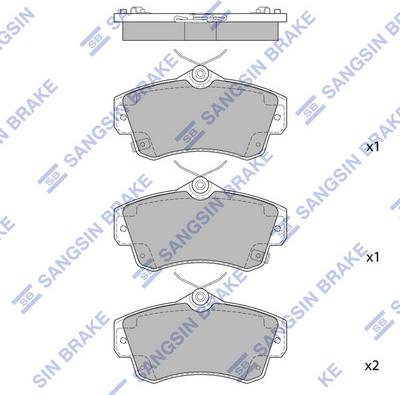 Hi-Q SP1359 - Kit de plaquettes de frein, frein à disque cwaw.fr