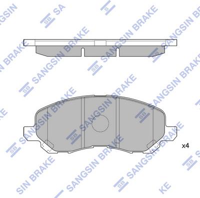 Hi-Q SP1360 - Kit de plaquettes de frein, frein à disque cwaw.fr