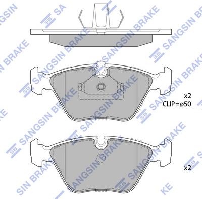 Hi-Q SP1389 - Kit de plaquettes de frein, frein à disque cwaw.fr