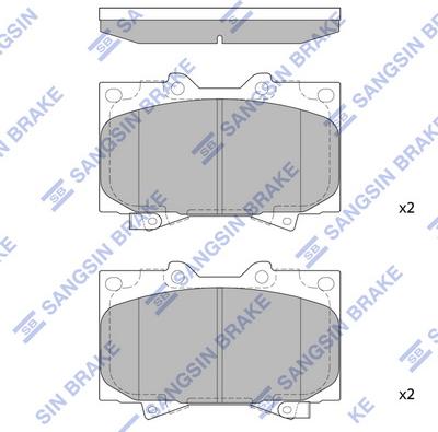 Hi-Q SP1379 - Kit de plaquettes de frein, frein à disque cwaw.fr