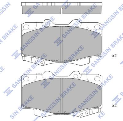 Hi-Q SP1375 - Kit de plaquettes de frein, frein à disque cwaw.fr