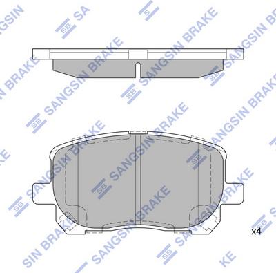 Hi-Q SP1373 - Kit de plaquettes de frein, frein à disque cwaw.fr